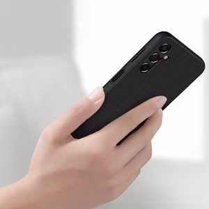 Nillkin Textured Case vahvistettu nylon Suojakuori Samsung Galaxy A14 5G / Galaxy A14:lle musta