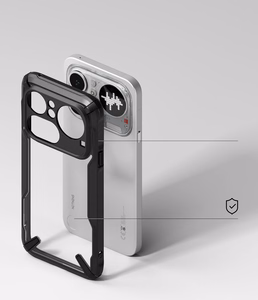 Ringke Fusion X case for Nothing Phone 4A Pro - transparent and black