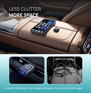 Ottocast Mini Aura CA530-T langaton Apple CarPlay/Android Auto -sovitin, musta