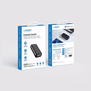 Ulkoinen akku Veger S10 (W1135) PD QC3.0 3A 20W 10000 mAh musta