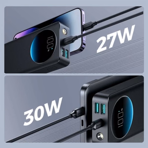 Ulkoinen akku Power Bank Joyroom JR-PBF02 30W 20000mAh musta