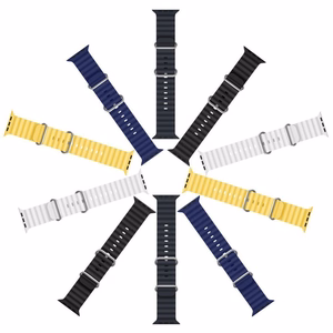 Dux Ducis OCEAN WAVE silikoni ranneke Apple Watch 38 / 40 / 41 mm:lle grafiitti