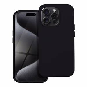 Silikonikuori IPHONE 15 Pro - musta