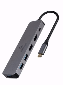 Gembird A-CM-COMBO3-03 USB Type-C 3-in-1 moniporttisovitin (USB-keskitin + HDMI + PD)