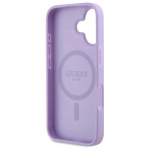 Guess Saffiano MagSafe Suojakuori iPhone 16:lle - Violetti