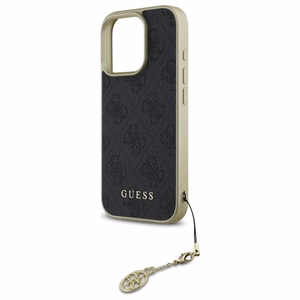 Guess 4G Charms Collection suojakuori iPhone 16 Pro:lle - musta