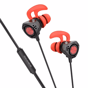 Borofone Earphones BM81 Happy gaming with microphone black