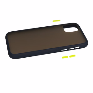 Vennus Color Button Bumper Samsung Galaxy A20S:lle laivastonsininen