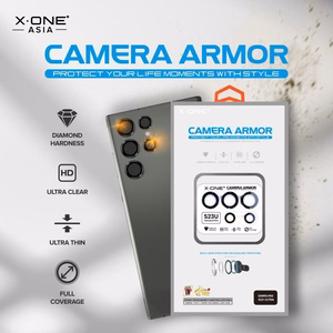 X-ONE Sapphire Camera Armor - Samsung Galaxy S23/S23 Plus:lle - hopeinen