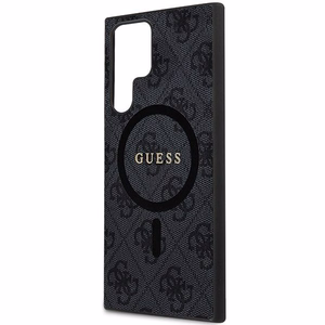 Guess suojakuori Samsung S24 Ultra MagSafe-yhteensopiva GUHMS24LG4GFRK 4G Ring classic logo musta