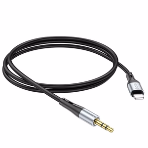 Hoco AUX-kaapeli Jack 3,5mm - Lightning 1m UPA22 Musta