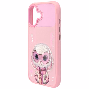 Nimmy Cool&Cute 2.0 Rabbit Suojakuori iPhone 17:lle - Vaaleanpunainen