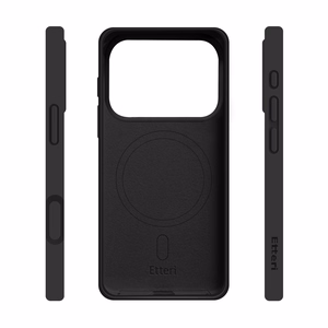 Etteri Silikoninen Mag Suojakuori iPhone 17 Pro / iPhone 18 Pro -puhelimelle musta