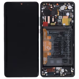 LCD-näyttö Huawei P30 PRO kosketusnäytöllä, kehyksellä ja akulla musta alkuperäinen (käytetty Grade A)