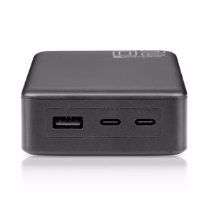 Varavirtalähde 20 000mAh, 1x USB, 2x USB-C, 20W, QC4+, LCD-näyttö, musta