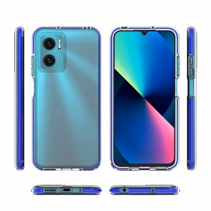 Spring Case kansi geeli TPU kansi värillinen kehys Xiaomi Redmi 10 vaaleanpunainen vaaleanpunainen