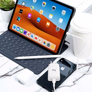 Puhelinlaturi Blue Star USB C QC4.0 PD 3A 18W + kaapeli USB C - Lightning TFK-TC-1099C valkoinen