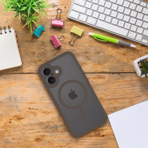Suojakuori Samsung S25 PLUS:lle Full Matte Mag Cover yhteensopiva MagSafe ruskea