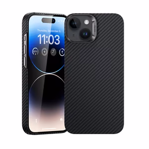 Benks Magnetic Armor Air Kevlar Suojakuori Metal Frame 600D iPhone 15 Plus:lle musta