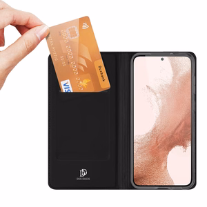 Dux Ducis Skin Pro kotelo Samsung Galaxy S23+ lompakkoläppäkotelo jalustalla musta