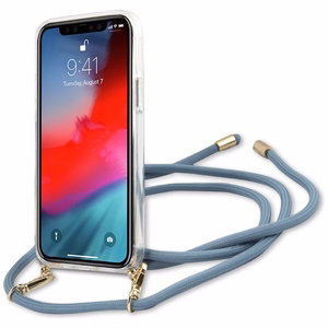 Guess GUHCP12MCRTVSBL iPhone 12/12 Pro 6.1" sininen/sininen kovakotelo Script Vintage