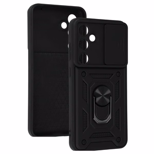 Slide Camera Armor Case for Samsung Galaxy S24 FE Black