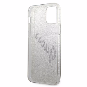 Guess GUHCP12SPCUGLSGO iPhone 12 mini 5.4" kultainen/kultainen kovakotelo Glitter Gradientti Script