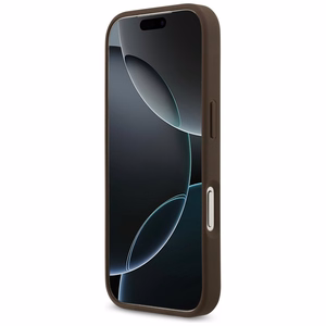 Guess 4G Circle Classic Logo MagSafe Suojakuori iPhone 17 Prolle - ruskea