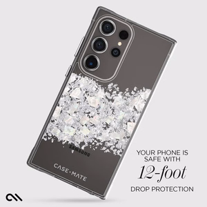 Case-Mate Karat suojakuori Samsung Galaxy S24 Ultra -laitteelle, helmiäiskoristeltu, A Touch of Pearl