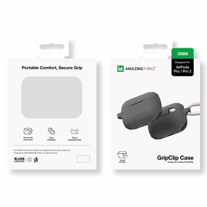 AmazingThing Omni Silikoninen Suojakuori AirPods Pro 2:lle - musta