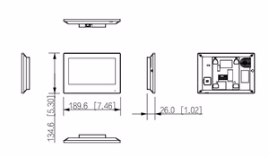 LCD-näyttö 7" IP-ovipuhelin/WiFi POE/VTH2621GW-WP DAHUA