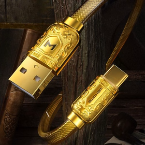 WEKOME WDC-161 Sakin Series - USB-A - USB-C pikalatauskaapeli 6A 1 m (kulta)