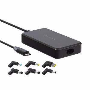 FORCELL F-ENERGY E856 kannettavan tietokoneen yleislaturi 65W (6 adapteria) musta