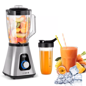 EASY EXPERT GO -tehosekoitin, 1300 W, 1,5 l:n lasikannu ja 600 ml:n matkamuki