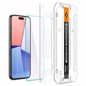 Spigen tempered glass GLAS.TR "EZ FIT" 2-pack for iPhone 15 Pro 6,1" clear