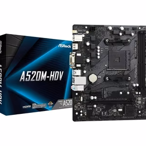 Asrock A520M-HDV emolevy Socket AM4 micro ATX