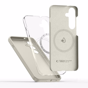 Tech-Protect Silicone MagSafe Suojakuori Samsung Galaxy S26:lle - beige
