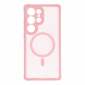 Suojakuori Xiaomi Redmi Note 14 5G:lle Full Matte Mag Cover yhteensopiva MagSafe vaaleanpunainen
