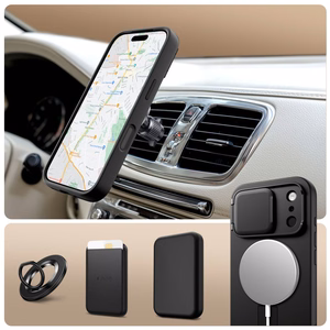 Tech-Protect Kevlar Aura MagSafe Suojakuori iPhone 17 Pro Max:lle - Musta