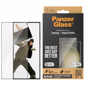 PanzerGlass Ultra-Wide Fit karkaistu lasi asetustyökalulla Samsung Galaxy S24 Ultra
