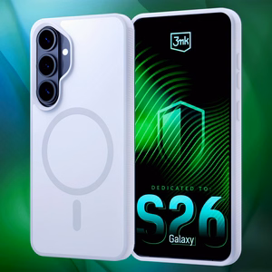 Samsung Galaxy S26+ – 3mk Smoke MagCase valkoinen puhelimen suojakuori