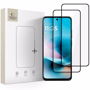 Tech-Protect Glass Fit+ karkaistu lasi 2 kpl Motorola Moto G57 / G57 Power / G67 Power:lle - musta
