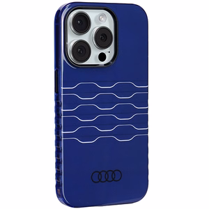 Audi IML MagSafe Suojakuori iPhone 15 Pro:lle - sininen