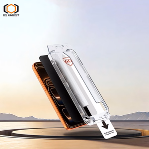 Tel Protect Dust-Free Easy Fit Privacy Full Glue 6D karkaistu lasi Iphone 16 Pro Max musta