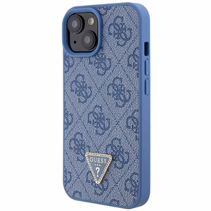 Guess GUHCP15SP4TDSCPB iPhone 15 6,1 sininen/sininen kovakuori Crossbody 4G Metal Logo