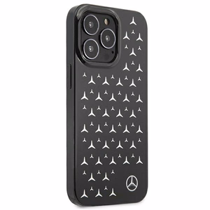Mercedes Silver Stars Pattern Case for iPhone 13 Pro / iPhone 13 - Black