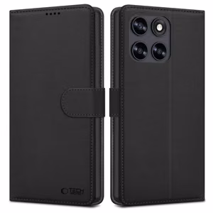 Tech-Protect Wallet -suojakuori Motorola Moto G67 / G77:lle - musta
