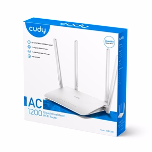 Cudy WR1300 langaton reititin Gigabit Ethernet kaksikaistainen (2.4 GHz / 5 GHz) valkoinen
