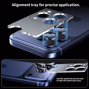 Tempered glass for camera Tech-Protect CamRing Fit+ Apple iPhone 14 Pro/14 Pro Max/15 Pro/15 Pro Max/16 Pro/16 Pro Max/17 Pro/17 Pro Max  clear