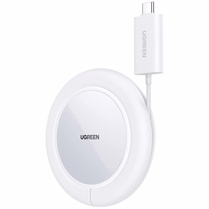 Ugreen CD245 40123 wireless Qi / MagSafe charger 15W with USB-C cable - white
